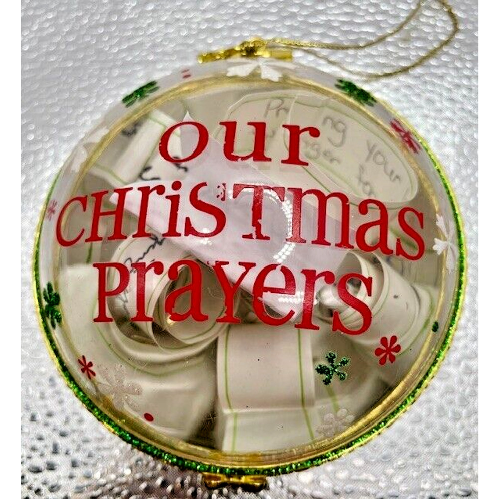 Vintage Christmas Prayers Ornament 2010 Roman Inc.